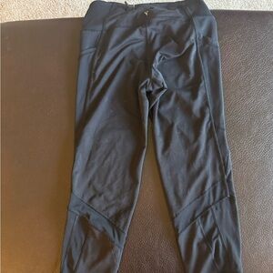 Girls Iviva black leggings large